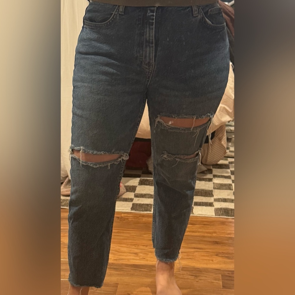 Topshop Mid Rise Straight Jean - Picture 6 of 6